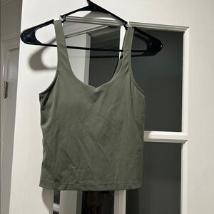 Pink Lily Sage Green Women's Workout Tank Top Size Medium